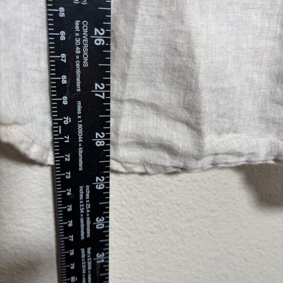 Gap Shirt Women's Medium 100% Linen Button Up Long Sleeve Collared Shirt Top - Picture 5 of 8